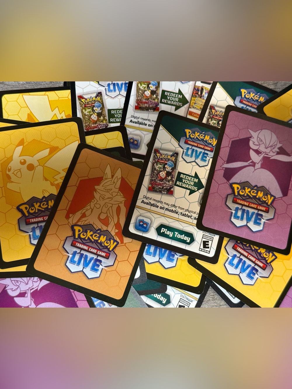 Pokemon TCG Live Code Cards - 500 card bundles